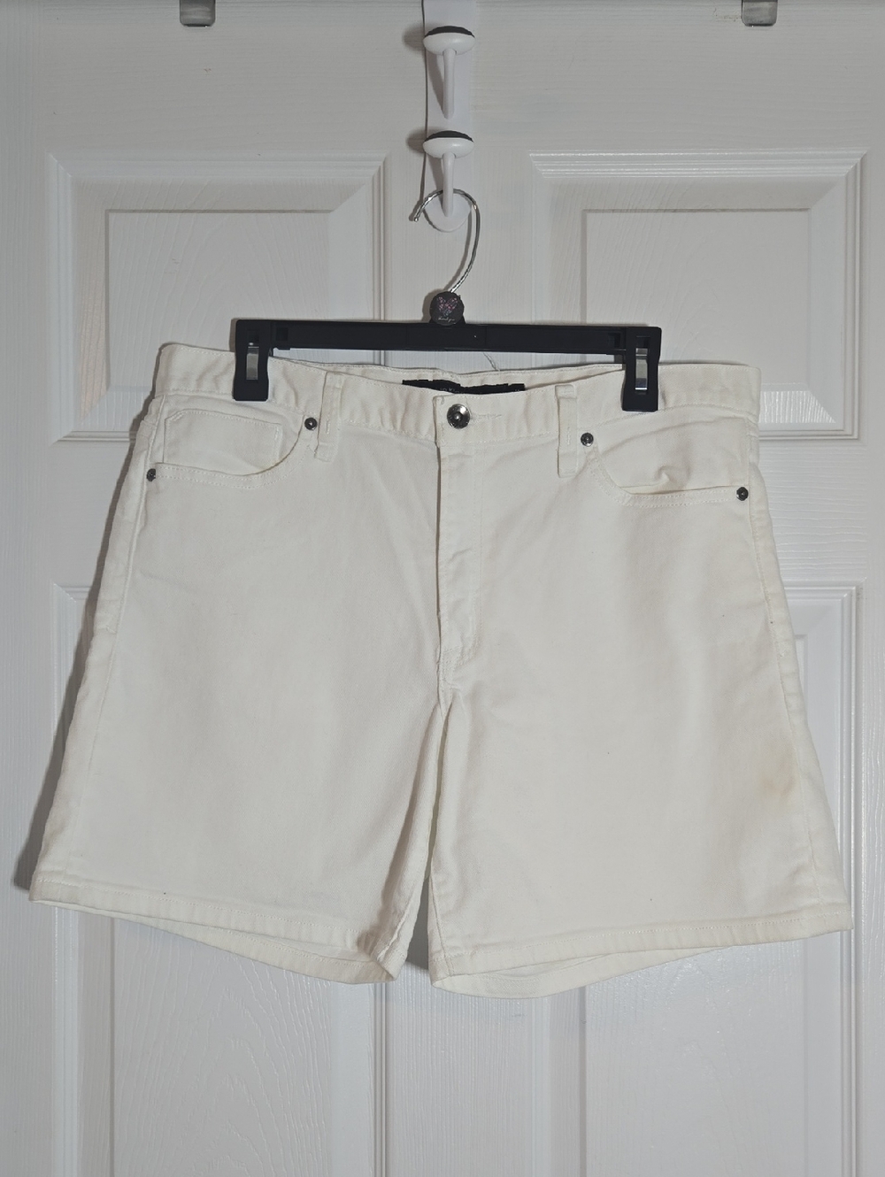 Calvin Klein Jeans White Bermuda Jean Shorts Size 14